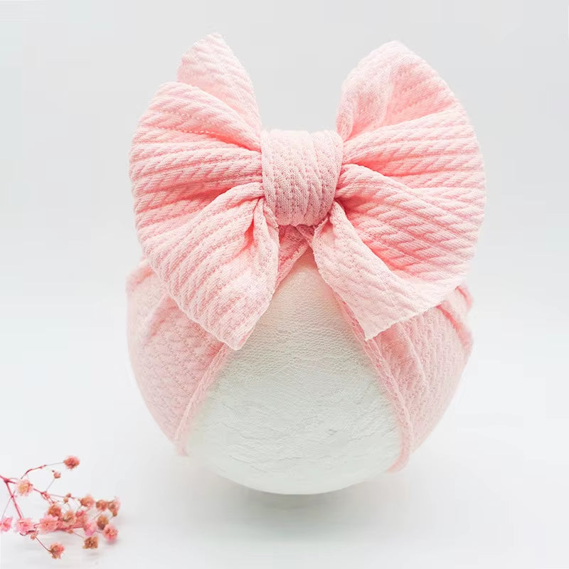 Knotted Hats for Baby Girl Beanie Bow Headband Infant Turban Newborn Head Accessories Winter Hat Warm Bonnet Caps Mother Kids